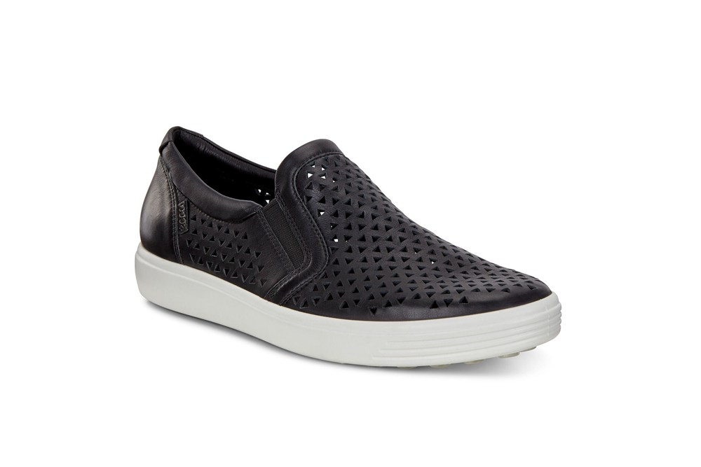 Slip On Mujer - ECCO Soft 7 Sneakers - Negros - ZGE892605